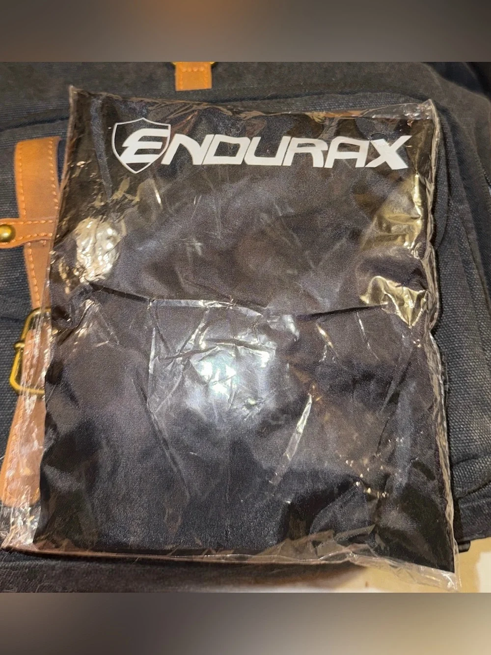 Endurax Leather Strap Camera Backpack Bag Waterproof Waxed Canvas - Dark Gray